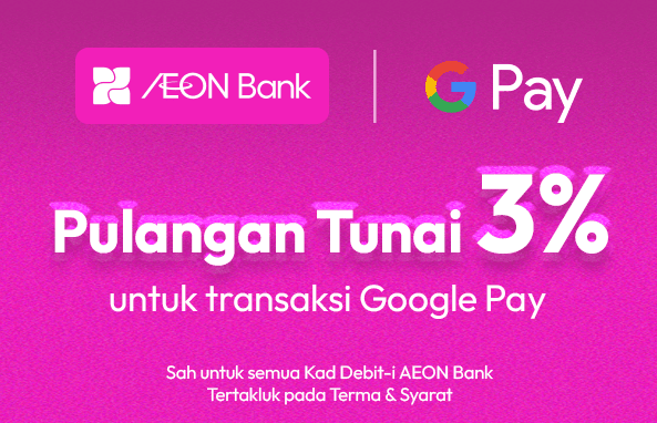 Pulangan Tunai 3% dengan Google Pay