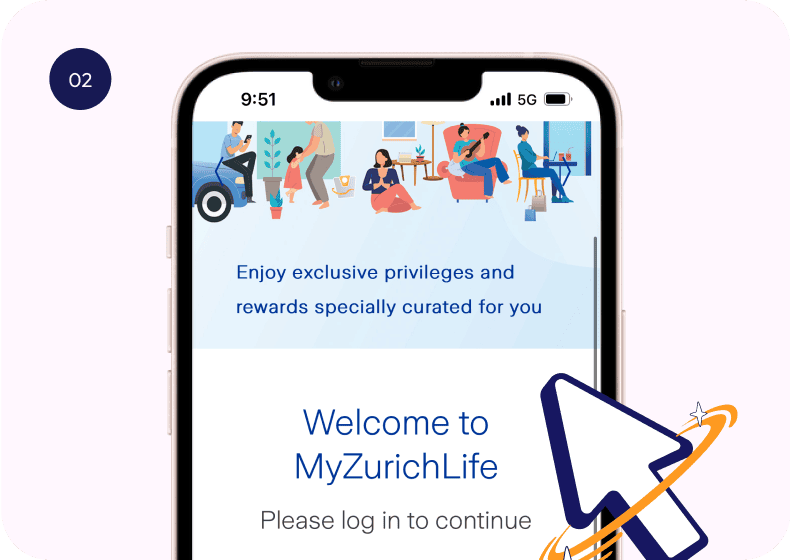 Log in to MyZurichLife portal