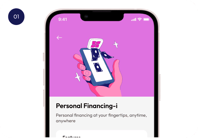 Go to Personal Financing-i