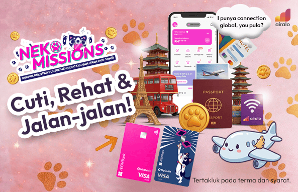 Travel dengan AEON Bank: Tebus Baucar eSIM Airalo Diskaun 15%!