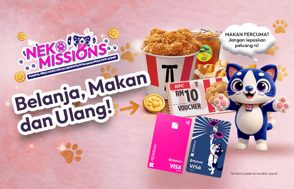 Belanja, Makan dan Ulang! dan dapat Baucar KFC bernilai RM10