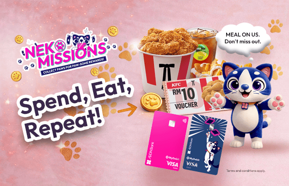 Spend, Eat and Repeat! Get RM 10 KFC Voucher